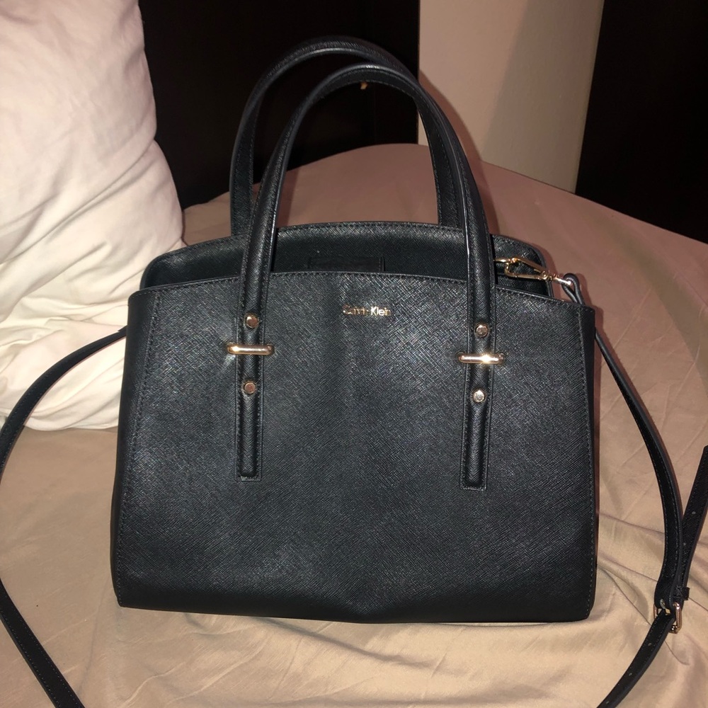Calvin Klein Susan Saffiano leather tote